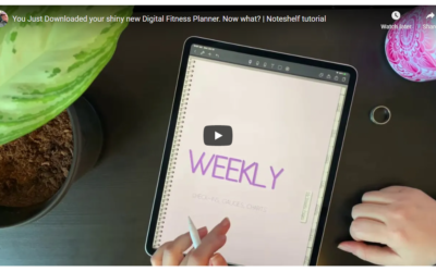 You Just Downloaded your shiny new Digital Fitness Planner.  Now what? | Noteshelf tutorial